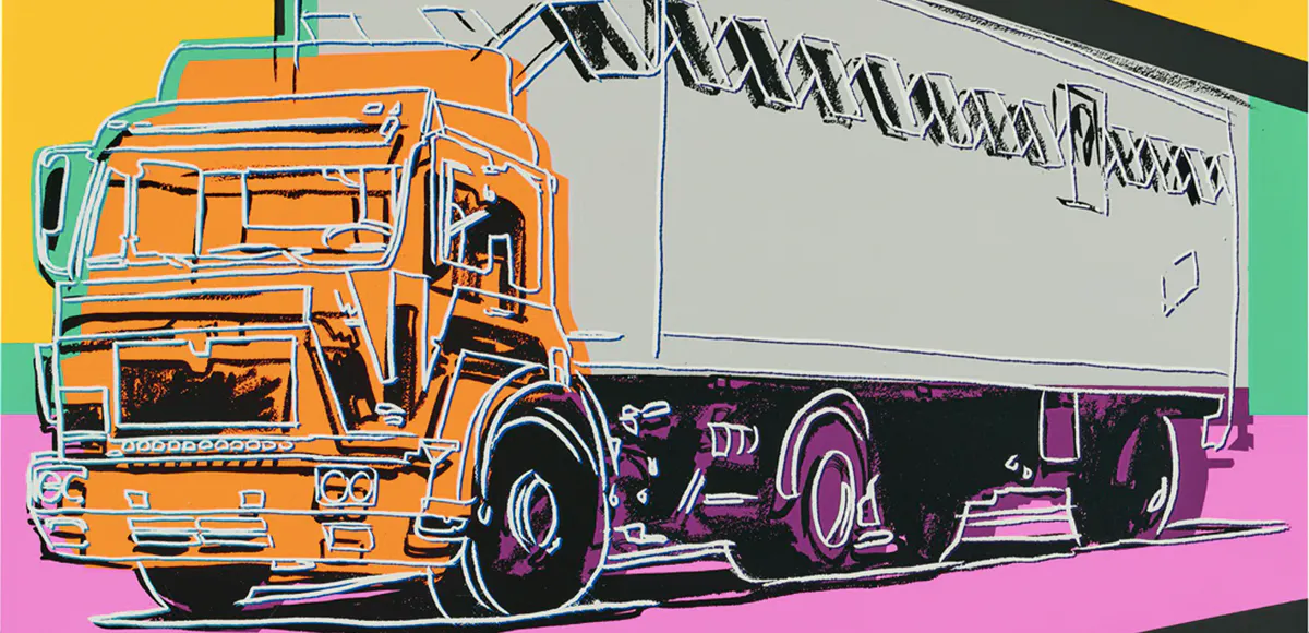 Andy Warhol, Trucks Series, 1985. Foto Christie's (Detail)