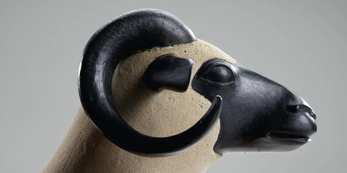 François-Xavier Lalanne, tête de l'unique bélier du troupeau, image © Christie's 