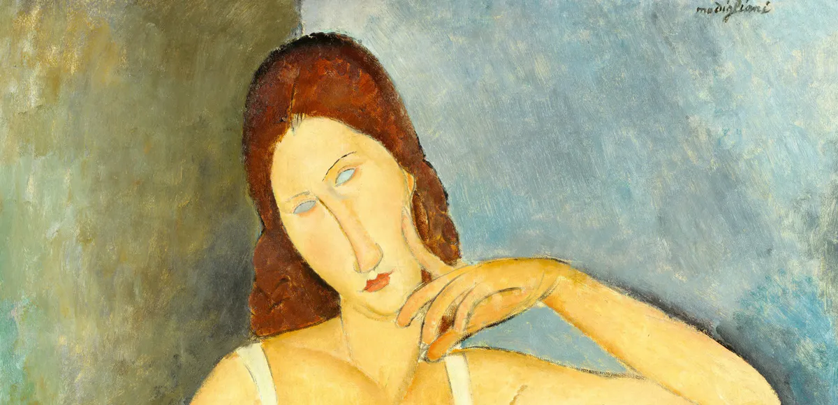 Amedeo Modigliani, Jeanne Hébuterne, 1919. Metropolitan Museum New York. Immagine di dominio pubblico (particolare)
