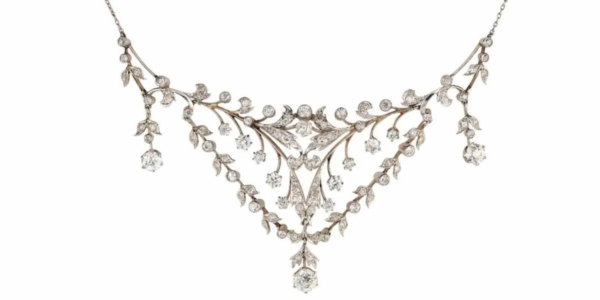 Collier in diamanti Belle Epoque, foto © Elstob et Elstob