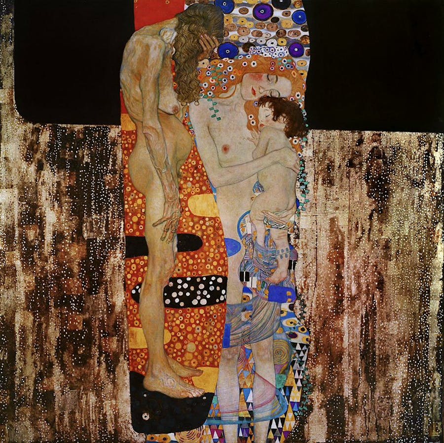 Gustav Klimt, 'Die drei Lebensalter der Frau', 1905, olja på duk. Foto public domain