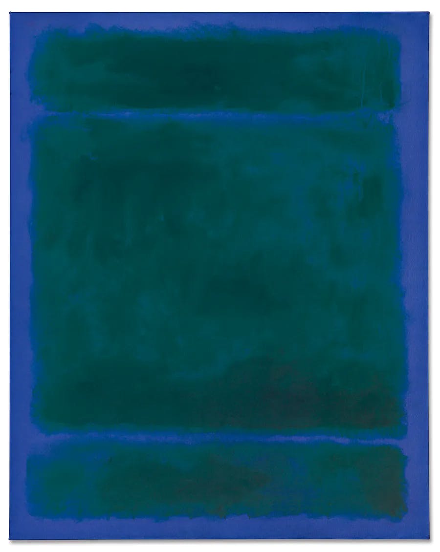 Mark Rothko (1903 - 1970), Untitled, oil on canvas, 172.7 x 137.2 cm, painted in 1970. Photo © Christie's
