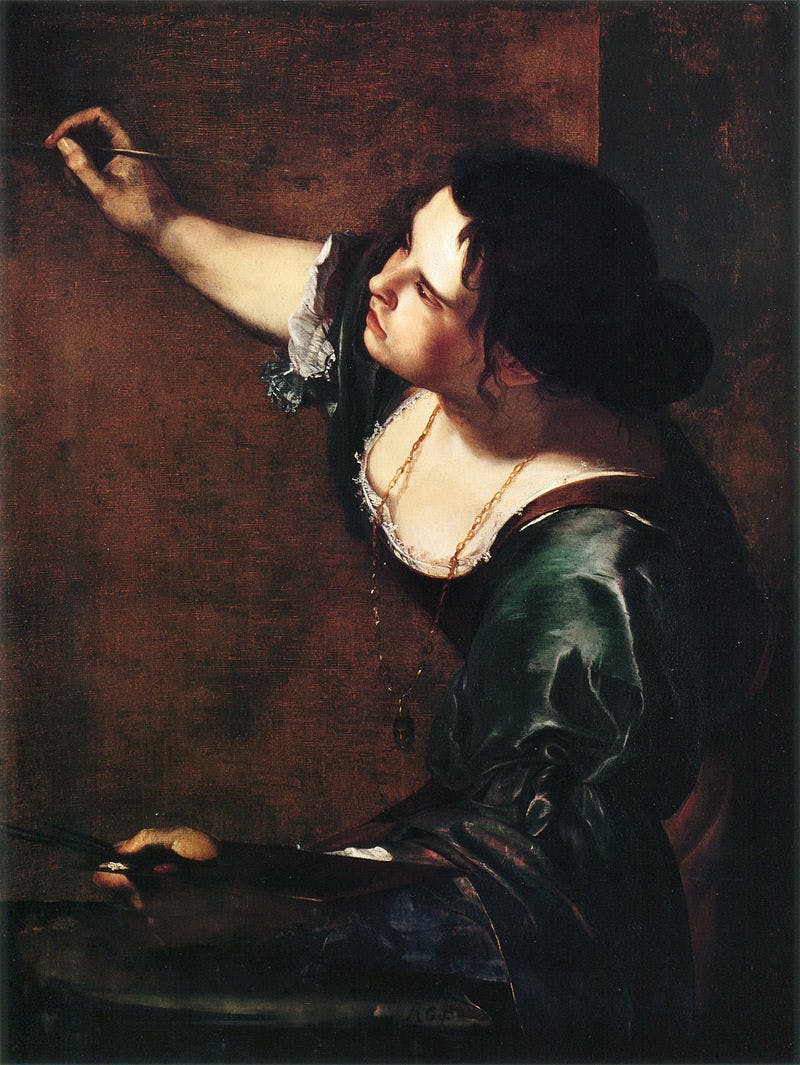 Artemisia Gentileschi, Self-portrait as the Allegory of Painting, 1638-1639, Royal Collection, image CCØ