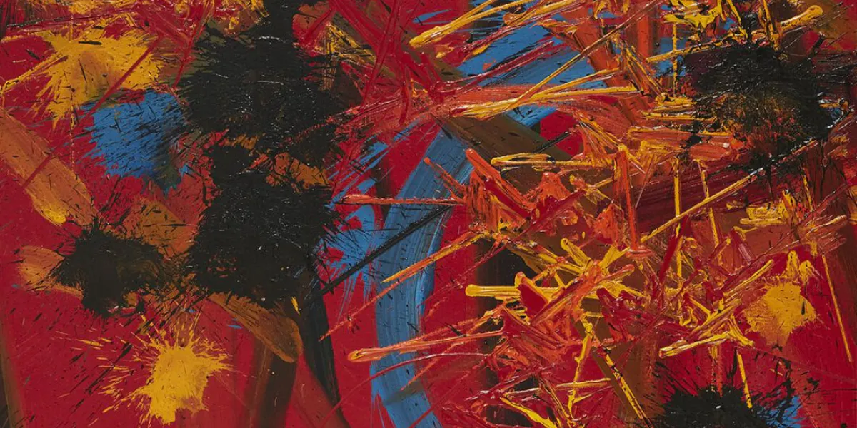 Georges Mathieu (1921-2012), Remords d’innocence II, alkyde sur toile (92 x 73 cm), adjugé 123 500 € chez Art Paris Research le 28 juin 2022. Image © Art Paris Research 