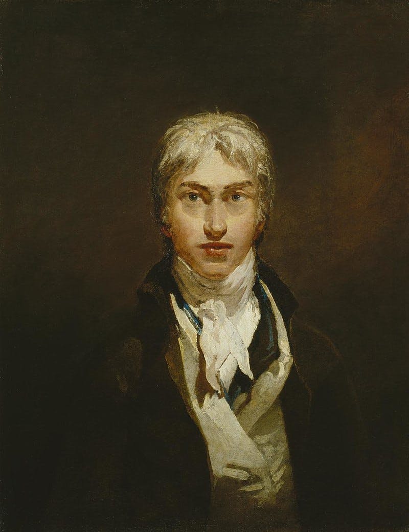 William Turner, 'Self-portrait', 1798, London, Tate Britain. Public domain image
