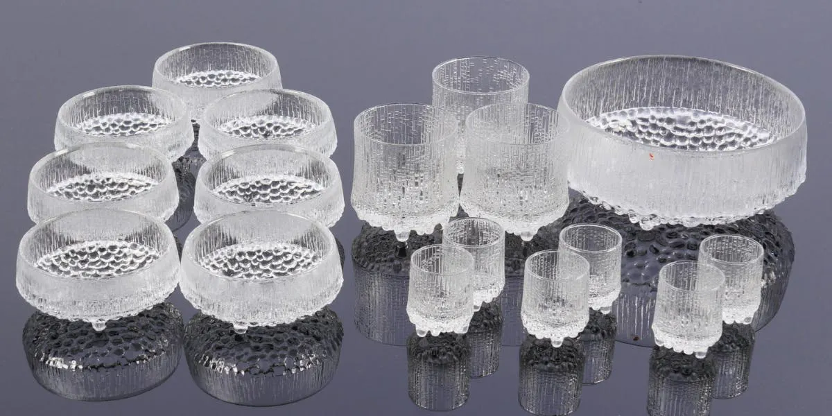 Tapio Wirkkala (1915-1985), Glasservice "Ultima Thule", Iittala. Foto © Helander Auktioner