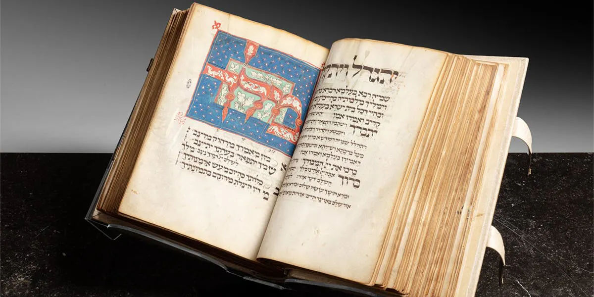Il Luzzatto High Holiday Mahzor, Germania meridionale, fine XIII-inizio XIV secolo. Foto © Sotheby's