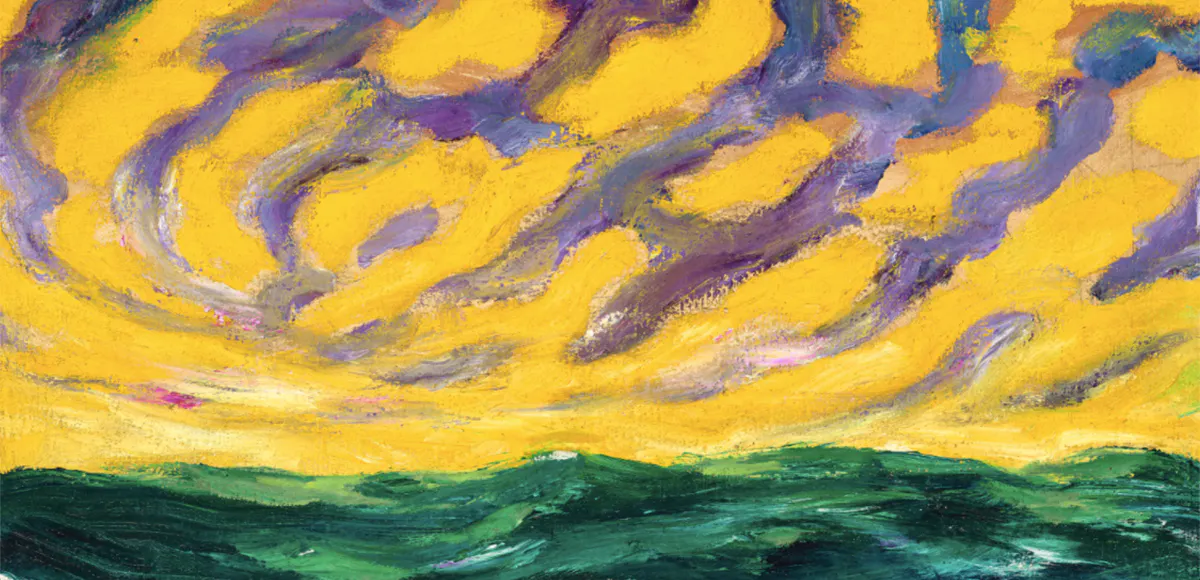 Emil Nolde, Herbstmeer XVI, 1911, Öl/Lwd., 73,7 x 88,9 cm. Foto © Christie's (Detail)
