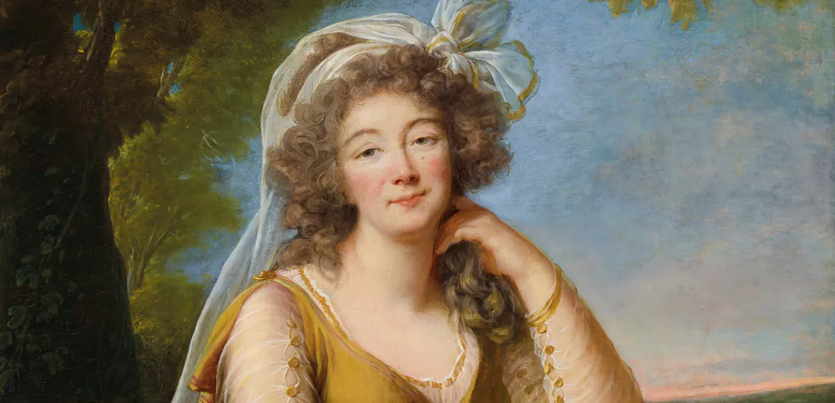 Élisabeth Vigée Le Brun, Portrait de Madame du Barry (détail), 1789, huile sur toile, image © Christie's
