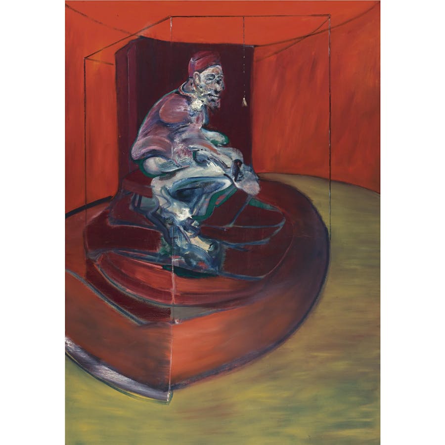 Francis Bacon (1909 - 1992), ‘Study from Innocent X’, 1962, oil on canvas, 198 cm x 141.5 cm. Photo: Sotheby’s