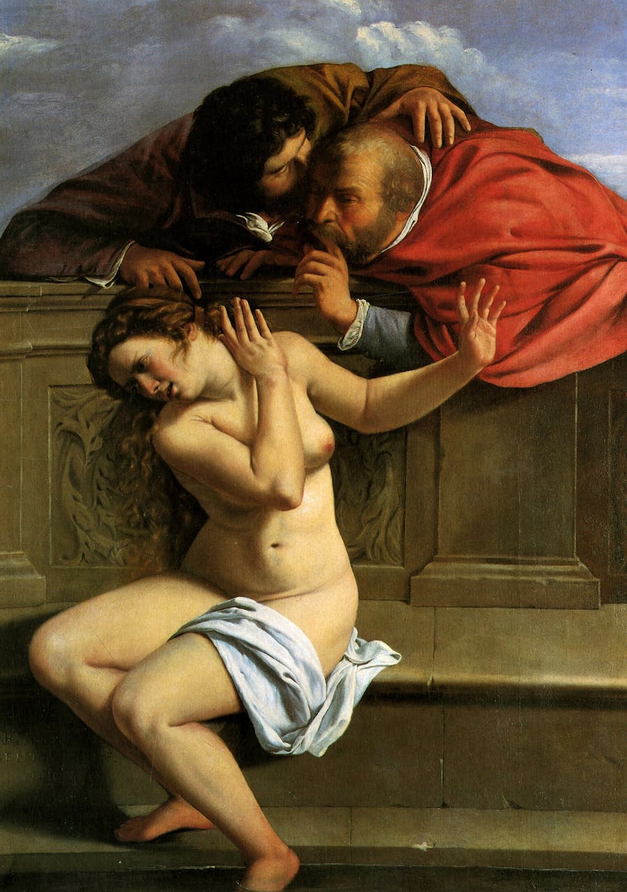 Artemisia Gentileschi, Susanna and the Elders, ca. 1610, oil on canvas. Public domain image