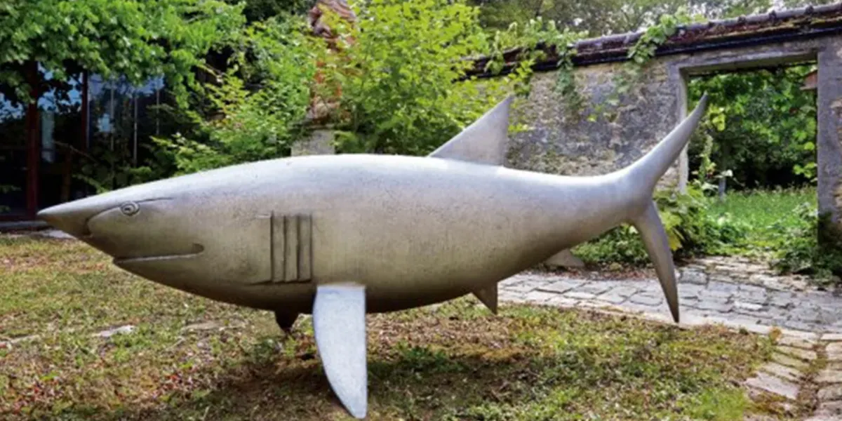François-Xavier Lalanne (1927-2008), Grand Requin, aluminium. Photo © Christie's (détail)