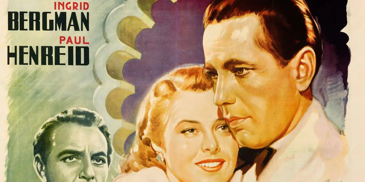 Casablanca, affisch '4 - Fogli' för premiären i Italien 1946, av Luigi Martinati. Foto © Heritage Auctions [detail]