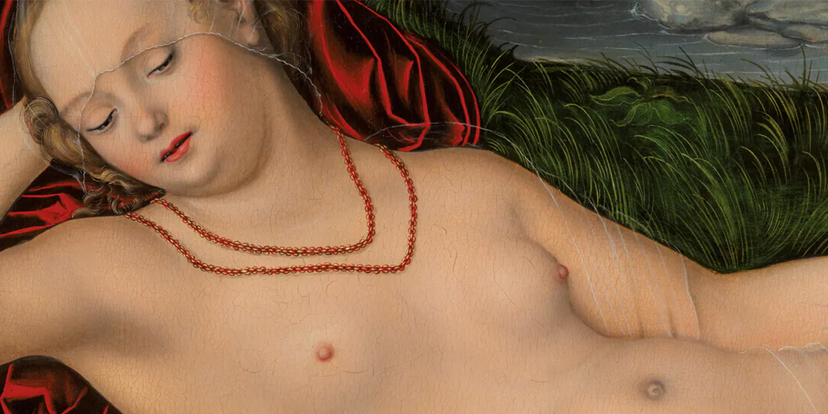 Lucas Cranach der Ältere (1472-1553), Die Quellnymphe, Öl/Holztafel, 82,1 x 120,5 cm. Foto © Christie's (Detail)