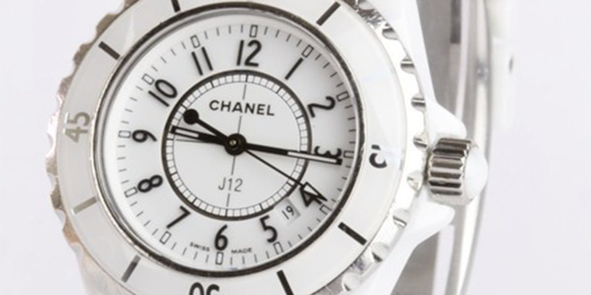 Cartier white ceramic shop watch