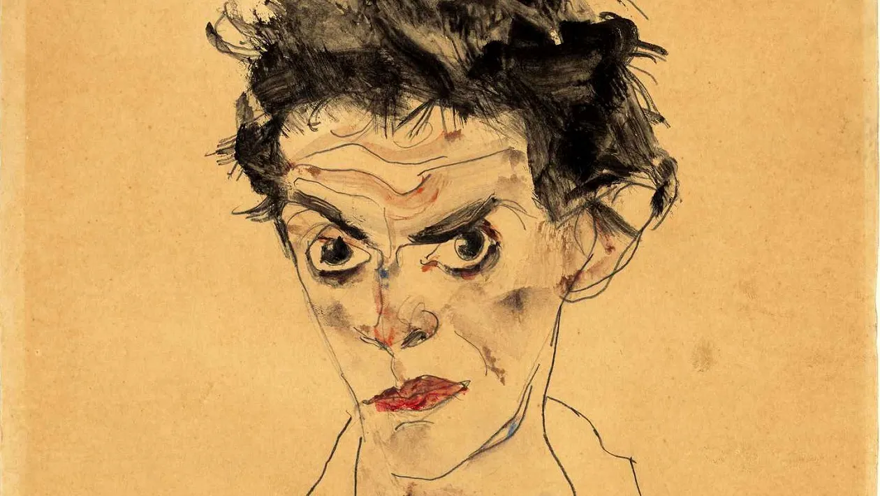 Egon Schiele: estrabismo divergente