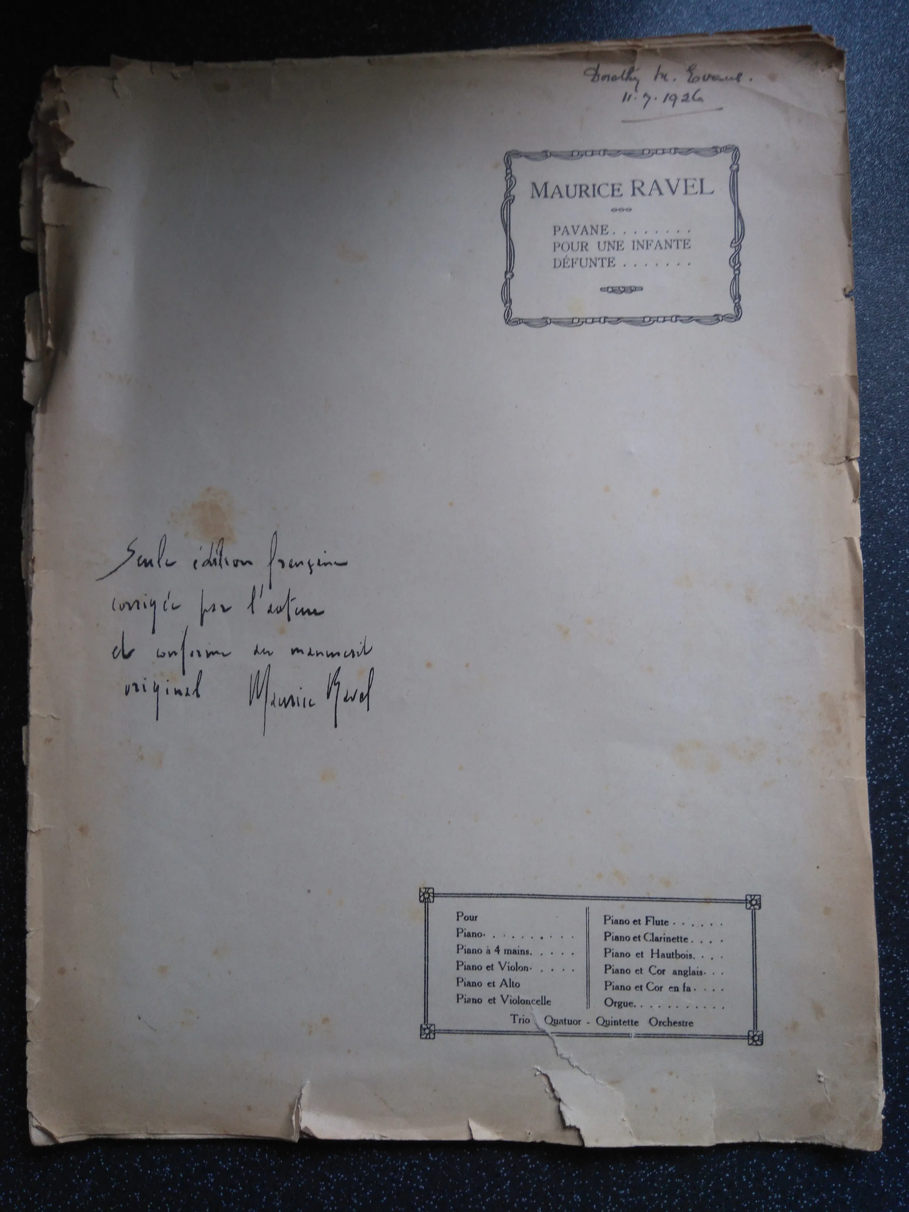 What's it Worth? Maurice Ravel
