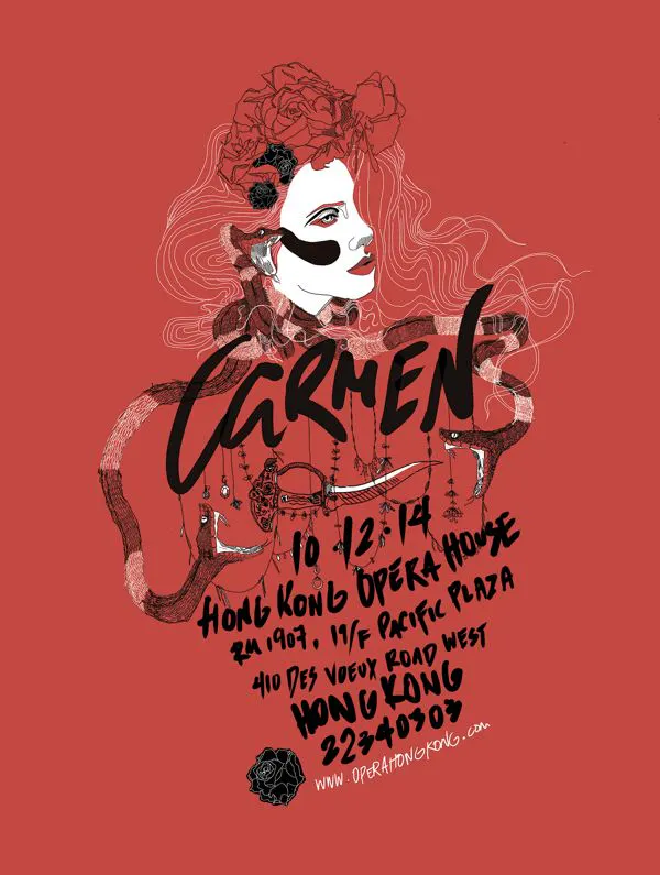 Carmen: Ópera Póster de Jeff Schaap, vía Behance