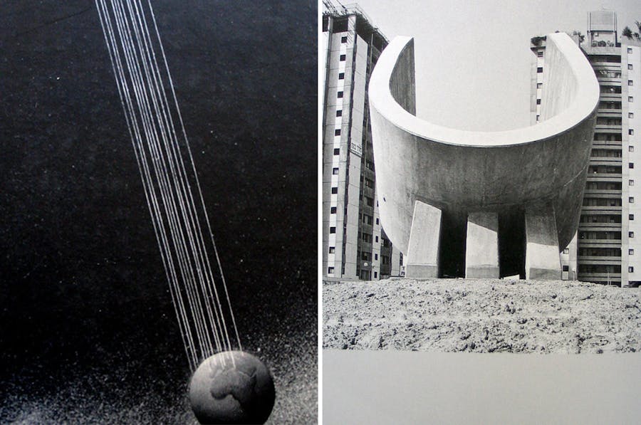 Left: Cover of the book "Ezra Orion, Intergalactic sculpture" | Right: Ezra Orion Sculpture, 2011, image via Artslack