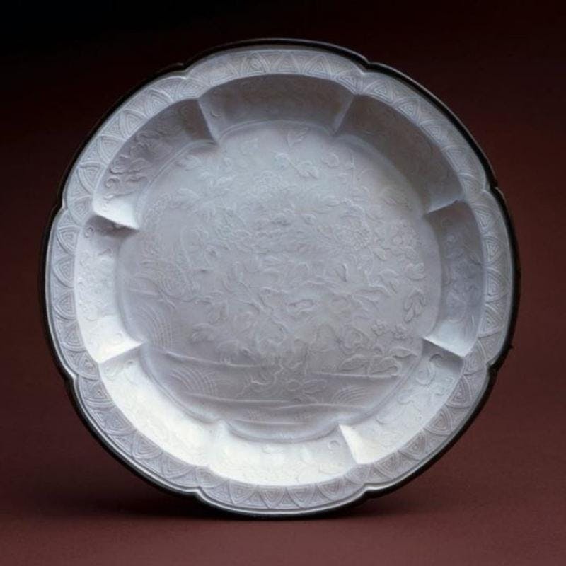 Ding moulded dish, Song/Jin Dynasty, 21.5cm. Image © British Museum, Percival David Collection. 
