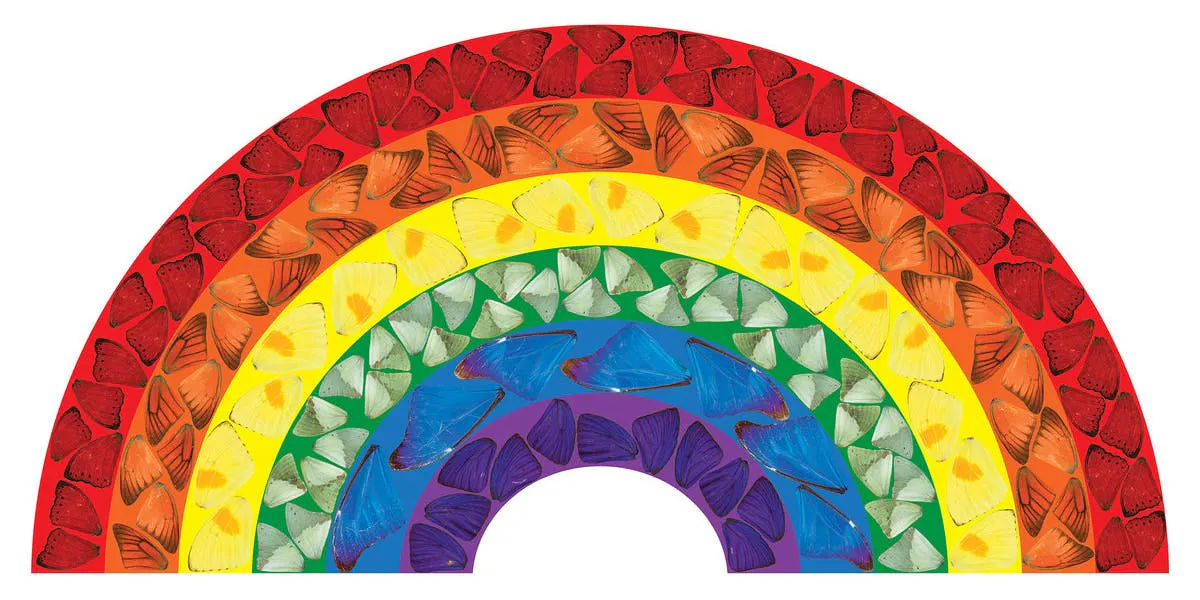 Damien Hirst, "Butterfly Rainbow", 2020 | Foto: © Damien Hirst and Science Ltd. All rights reserved, DACS 2020