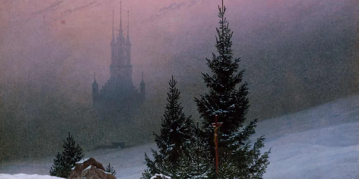 Caspar David Friedrich, Paysage d'hiver, 1811, huile sur toile. Photo dans le domaine public