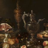Abraham van Beijeren, Banquet Still Life, 1655-65, oil on canvas. Photo public domain (detail)