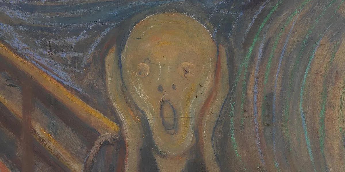 Edvard Munch, Der Schrei, 1893, Pastell/Karton, Norwegische Nationalgalerie, Oslo | Foto: gemeinfrei (Detail)