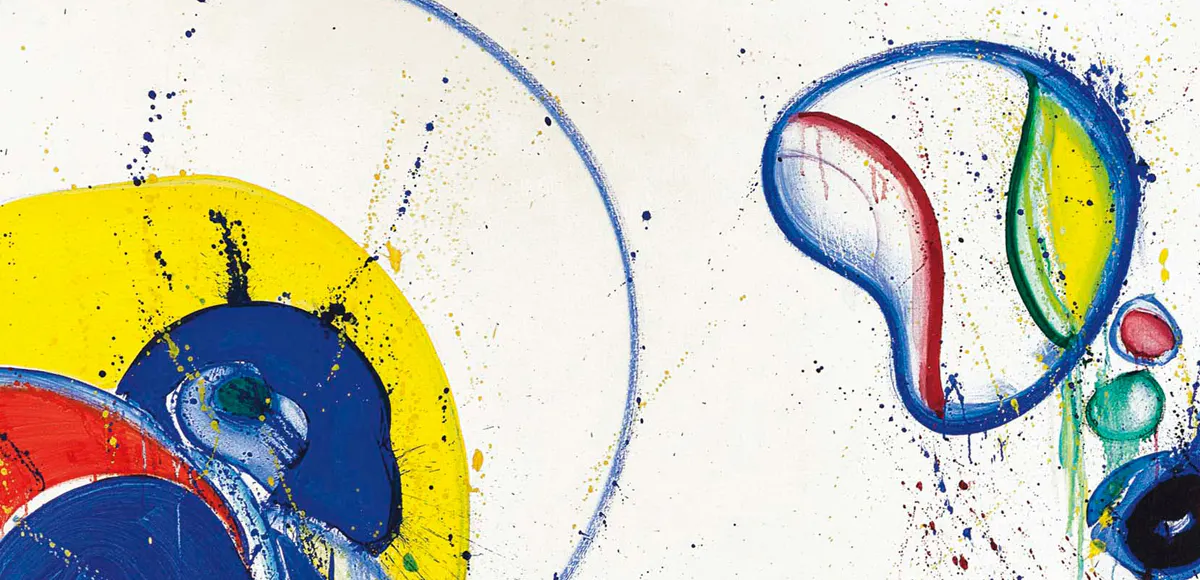 Sam Francis, Why Then Opened II, venduta da Christie's nel 2017 a 3.5 milioni di euro. Foto © Christie's