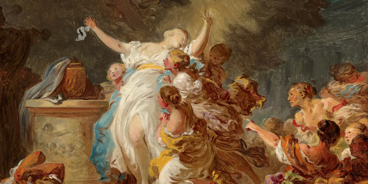 Jean-Honoré Fragonard, Un sacrifice antique dit Le sacrifice au Minotaure, huile sur toile, 72 x 91 cm. Estimation : 4 000 000 - 6 000 000 €. Image © Artcurial (détails)