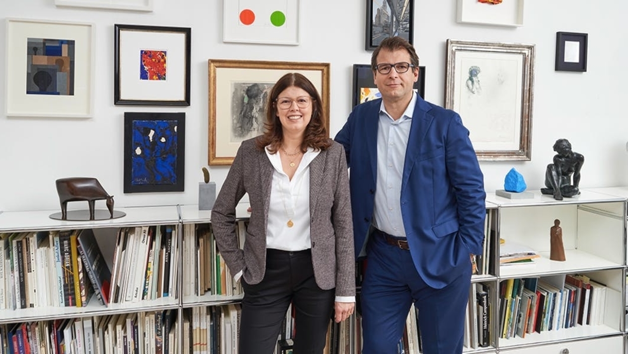 Petra e Ole-Christian Koch rappresentano la terza generazione di galleristi di Galerie Koch ad Hannover. Foto © Galerie Koch