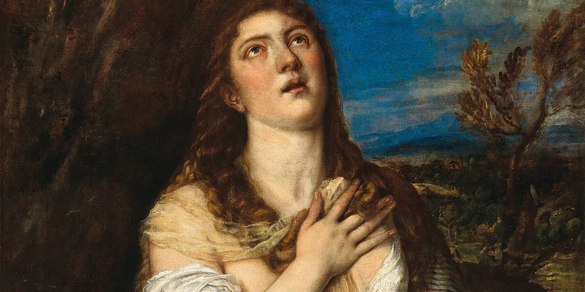 Titien (Pieve di Cadore, vers 1485/90 - Venise, 1576), Madeleine pénitente, huile sur toile 115 x 96,7 cm. Photo © Dorotheum (détail)