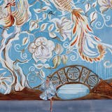  Tatiana Guéorguiévna Bruni, set di due disegni: Splendido scenario sul ponte orientale con uccelli (dettaglio), foto © Aguttes