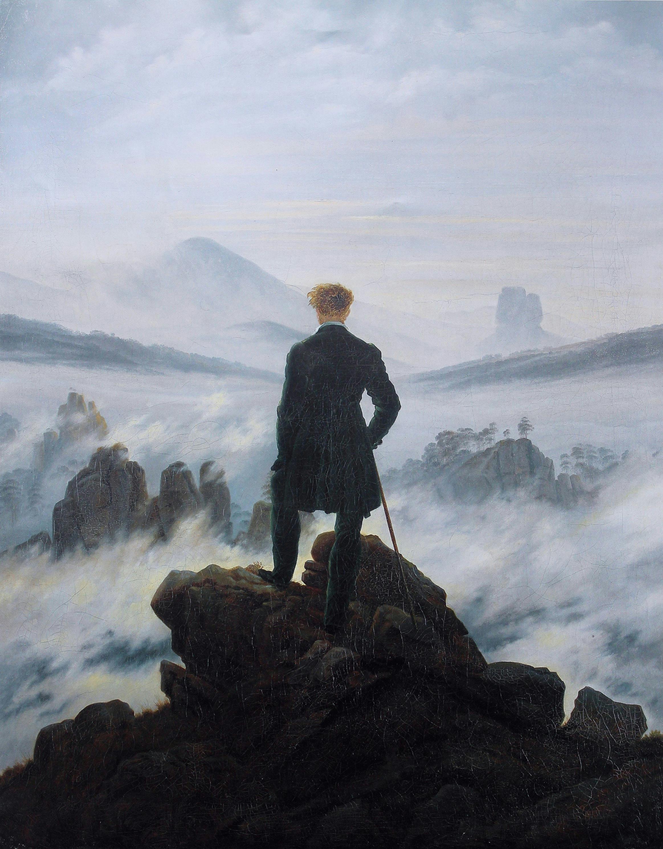 Der Wanderer über dem Nebelmeer, Caspar David Friedrich, 1818