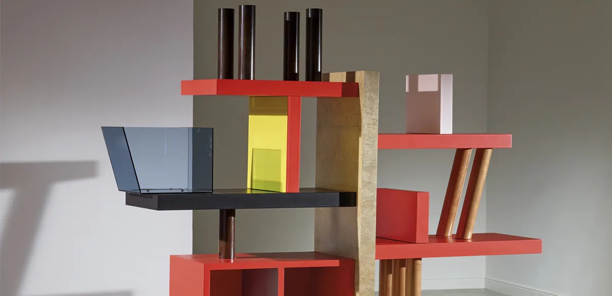 Ettore Sottsass, Libreria mod. Liana. Foto © Wannenes