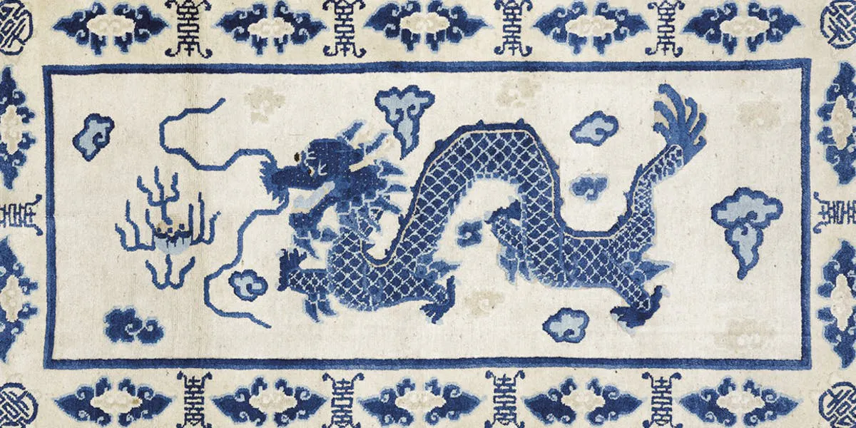 Chinesischer Wandteppich, 173 x 92 cm, Qing-Dynastie, um 1900, Schätzpreis: 2.000-4.000 Euro | Foto: © Wannenes (Detail)