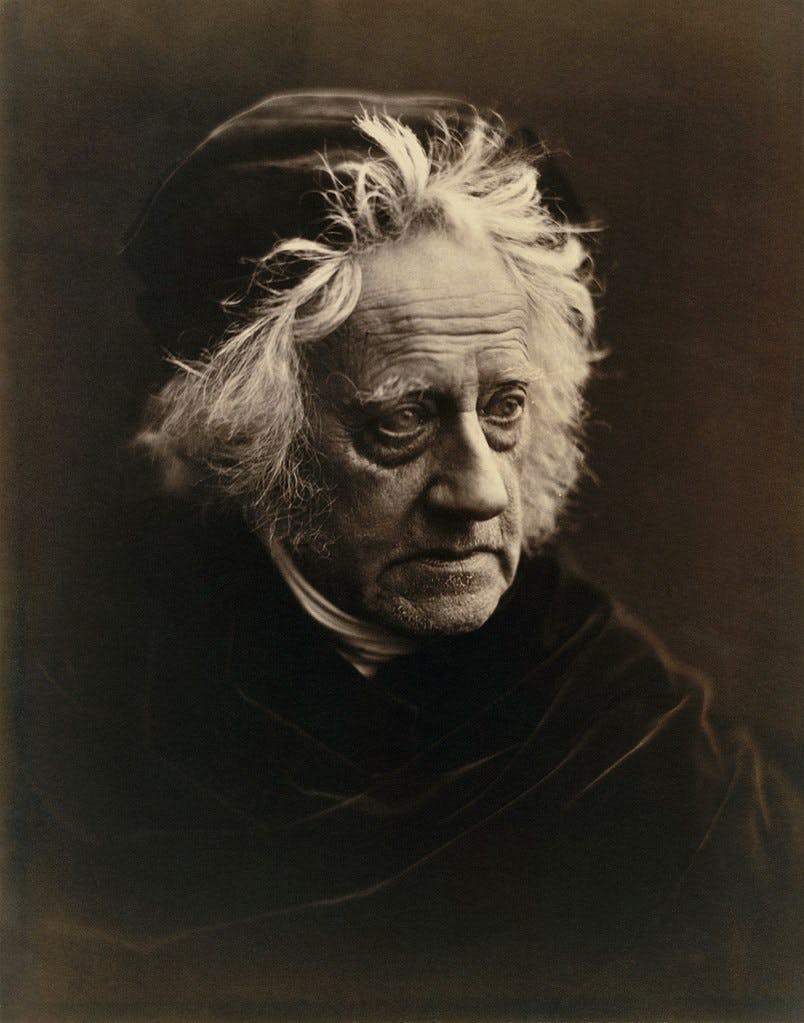Julia Margaret Cameron (1815–1879), Portrait of Sir John Herschel, 1867. Public domain image
