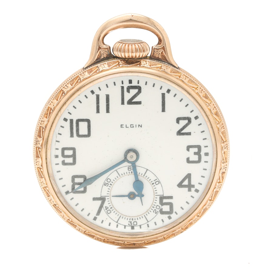 pocket watch with hinged lid