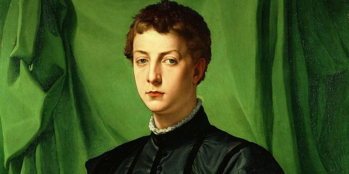 Bronzino, ‘Lodovico Capponi’, 1550/55, oil on poplar panel, 116.5 x 85.7 cm, The Frick Collection, New York. Public domain image
