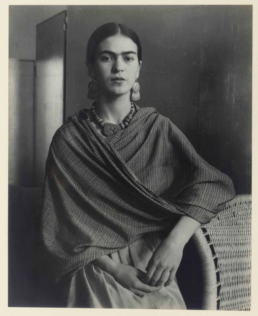 Imogen Cunningham (1883-1976), 'Frida Kahlo Rivera, painter and wife of Diego Rivera', 1931. Photo: Christie's via Barnebys Price Bank