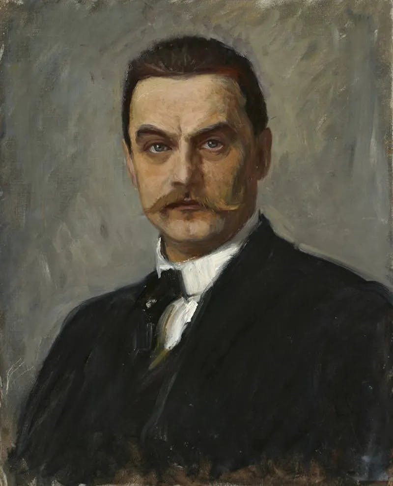 Self-Portrait by Albert Edelfelt, oil on canvas, ca. 1887-90. Public domain image
