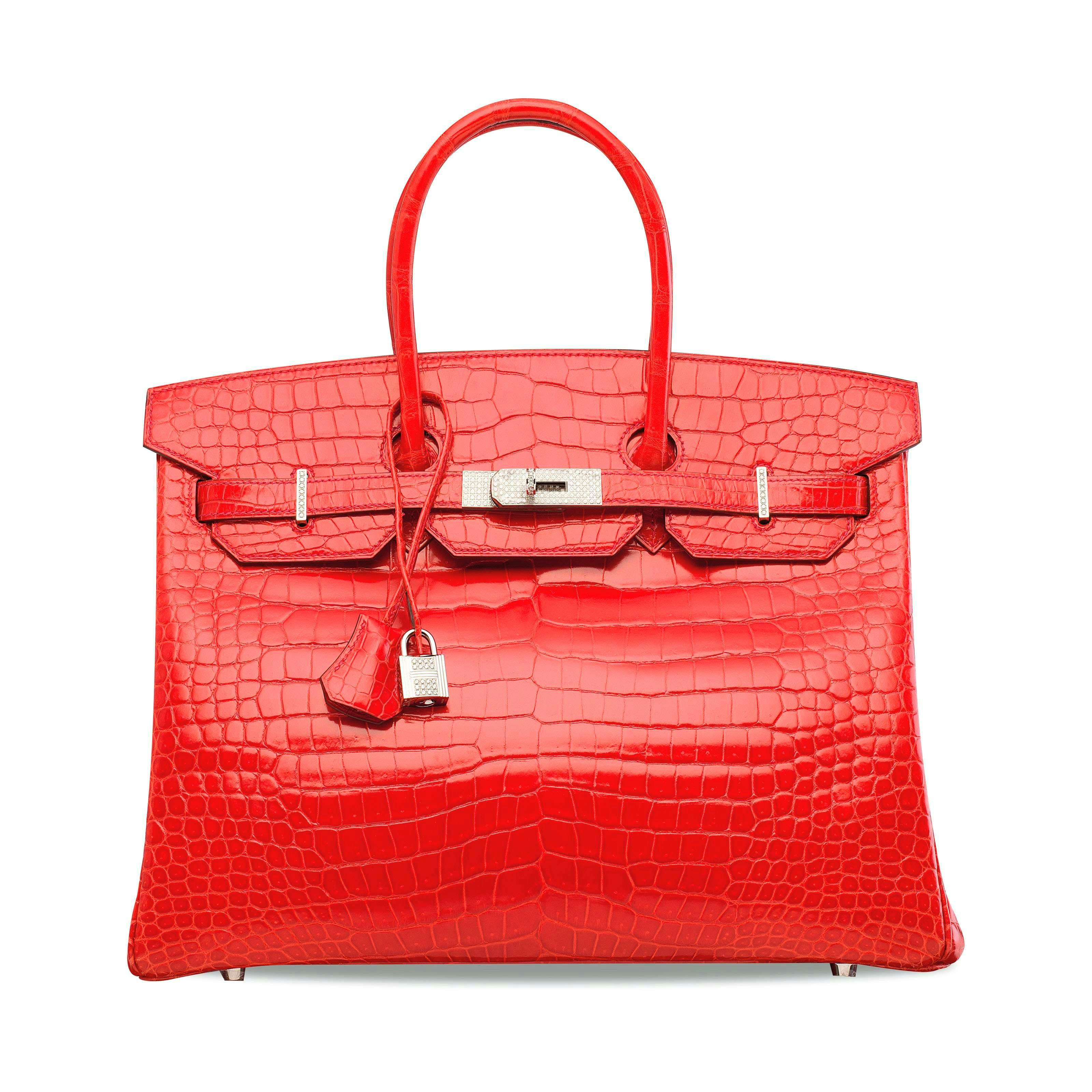 Christie's to Auction Hermés White Crocodile Himalaya Kelly Bag in