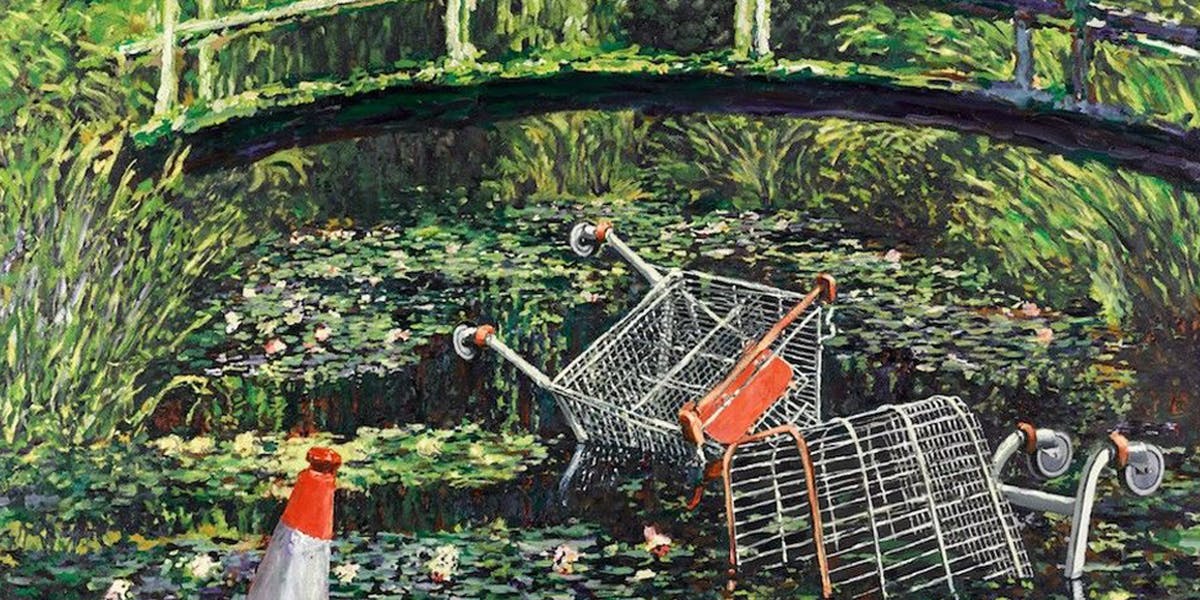 A Monet Reimagined by Banksy For Sale | Barnebys Magazine