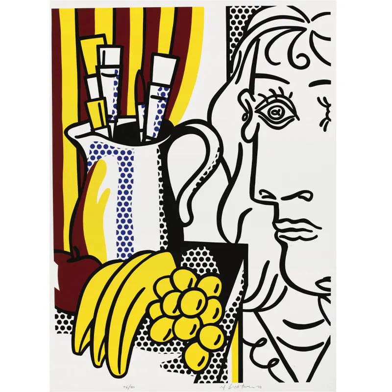 Richard Hamilton, Roy Lichtenstein, Jim Dine, Cy Twombly, Henry Moore, Christo, David Hockney and others. Hommage a Picasso, 5 folders, 2 tubes and 2 loose prints, 1973. Image © Sotheby's
