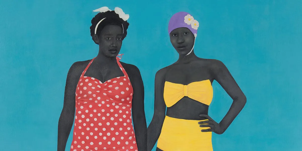 Amy Sherald, The Bathers (detail), 2015, oil on canvas, image © Phillips