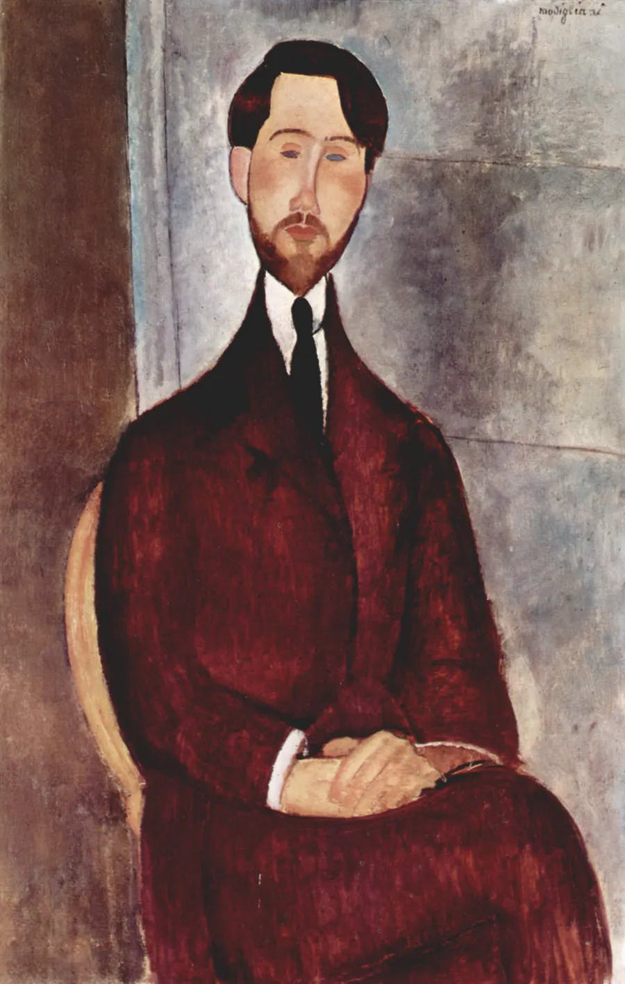 Amedeo Modigliani (1884-1920), ‘Portrait of Leopold Zborowski’, 1916, São Paulo Museum of Art, São Paulo. Photo public domain