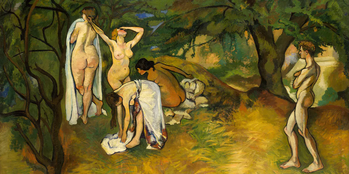 Suzanne Valadon, La Joie de Vivre, olio su tela, 1911, 122.9 x 205.7 cm, Metropolitan Museum of Art [dettaglio]. Immagine di dominio pubblico