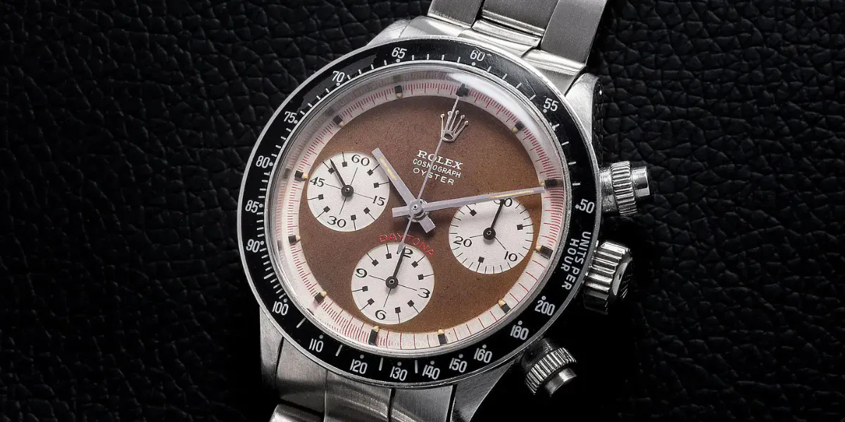 Rolex Daytona "Paul Newman" Ref. 6263 avec cadran brun tropical, vendue pour 1,9 million de dollars. Photo © Monaco Legend Group