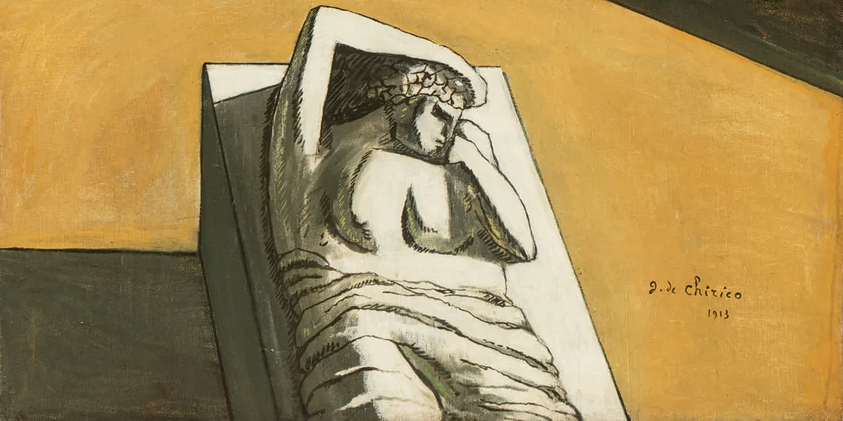Giorgio De Chirico, Il Pomeriggio di Arianna, 1913, olio su tela, foto © Sotheby's