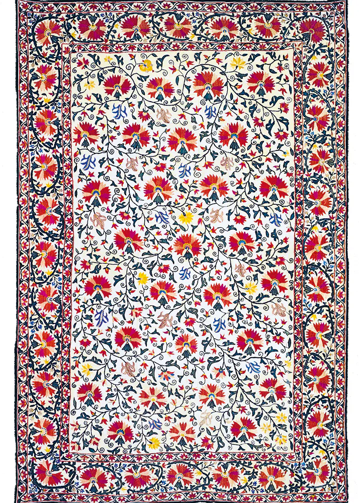 Afridi Gallery, Suzani, Bukhara, Uzbekistan, first half 19th century. Photo: HALI